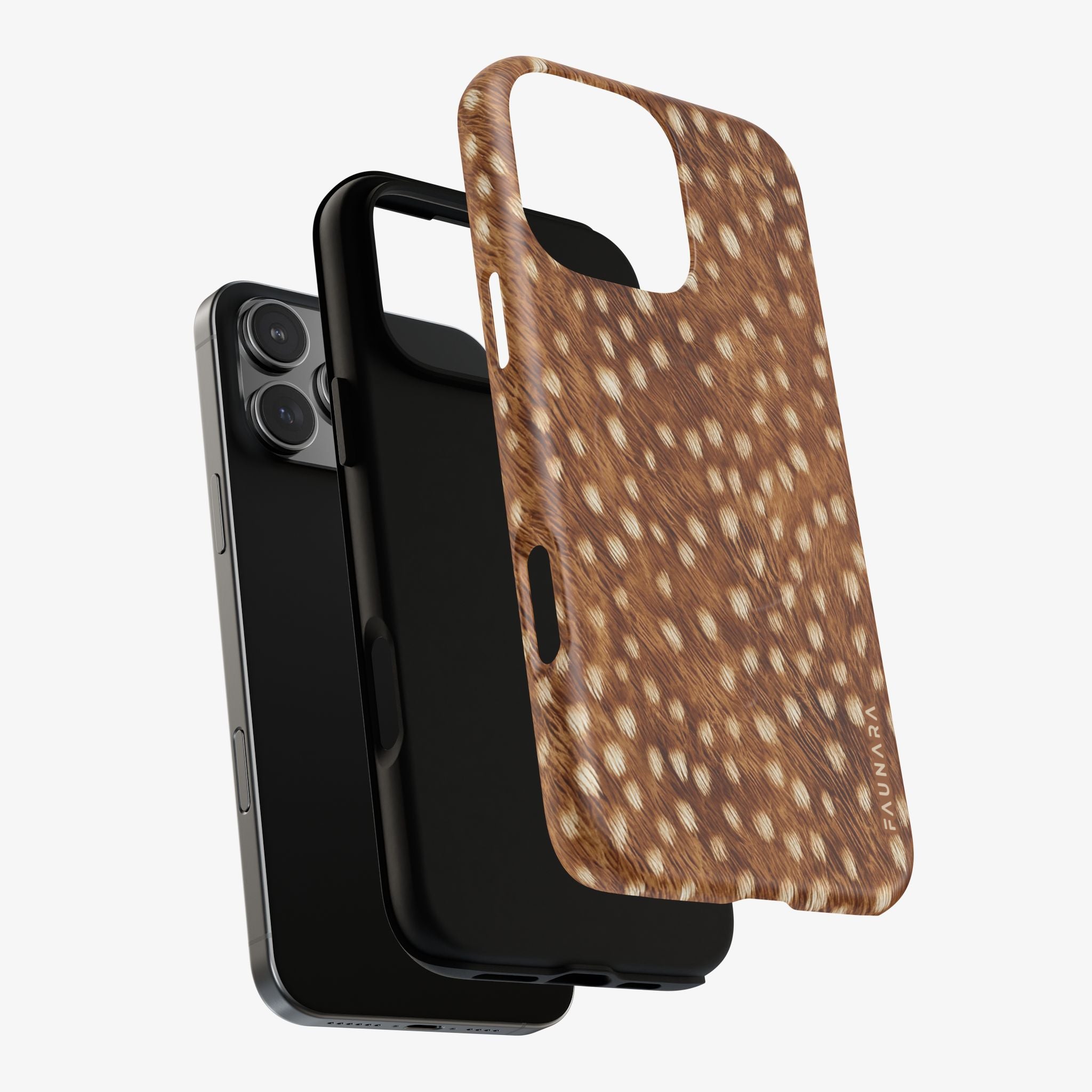 Hartwood | Signature Series Phone Case (MagSafe) phone case in warm neutral leopard print with glossy finish
