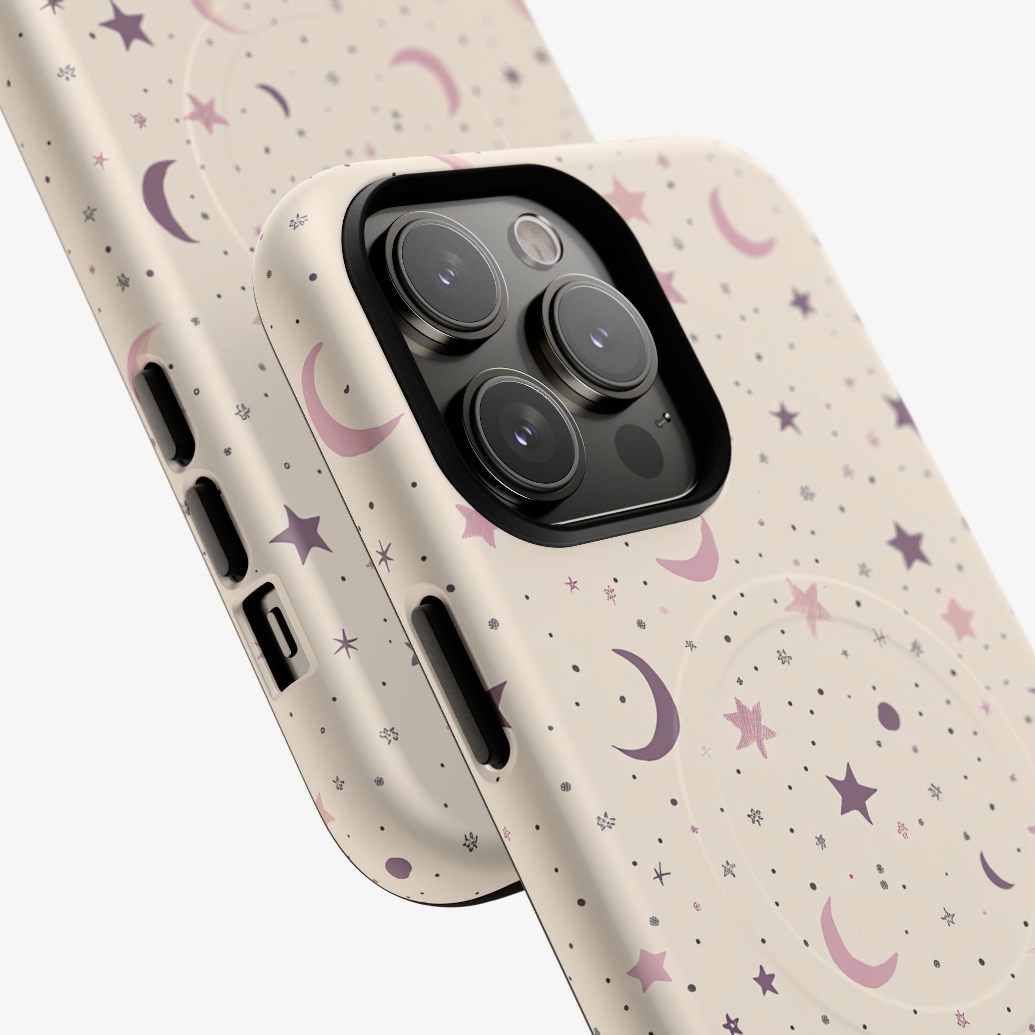 Stardust | Signature Series Phone Case (MagSafe) phone case in pastel pink and purple with star moons