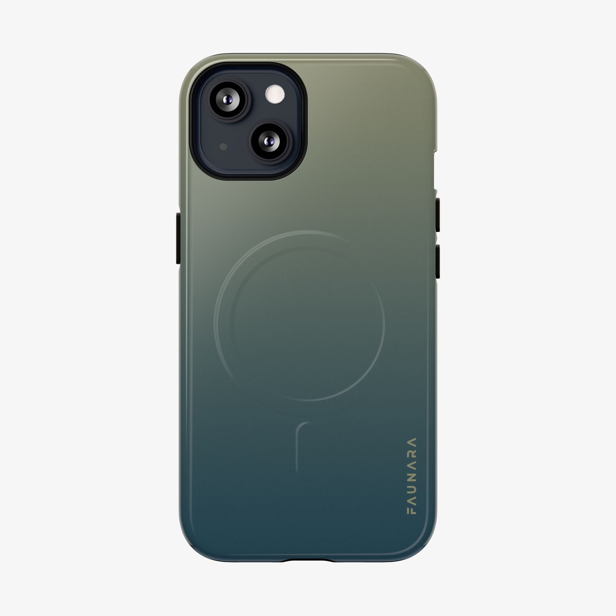 Ombré (Pine) Signature Series Phone Case (MagSafe) in pine green ombré gradient, matte phone case with MagSafe