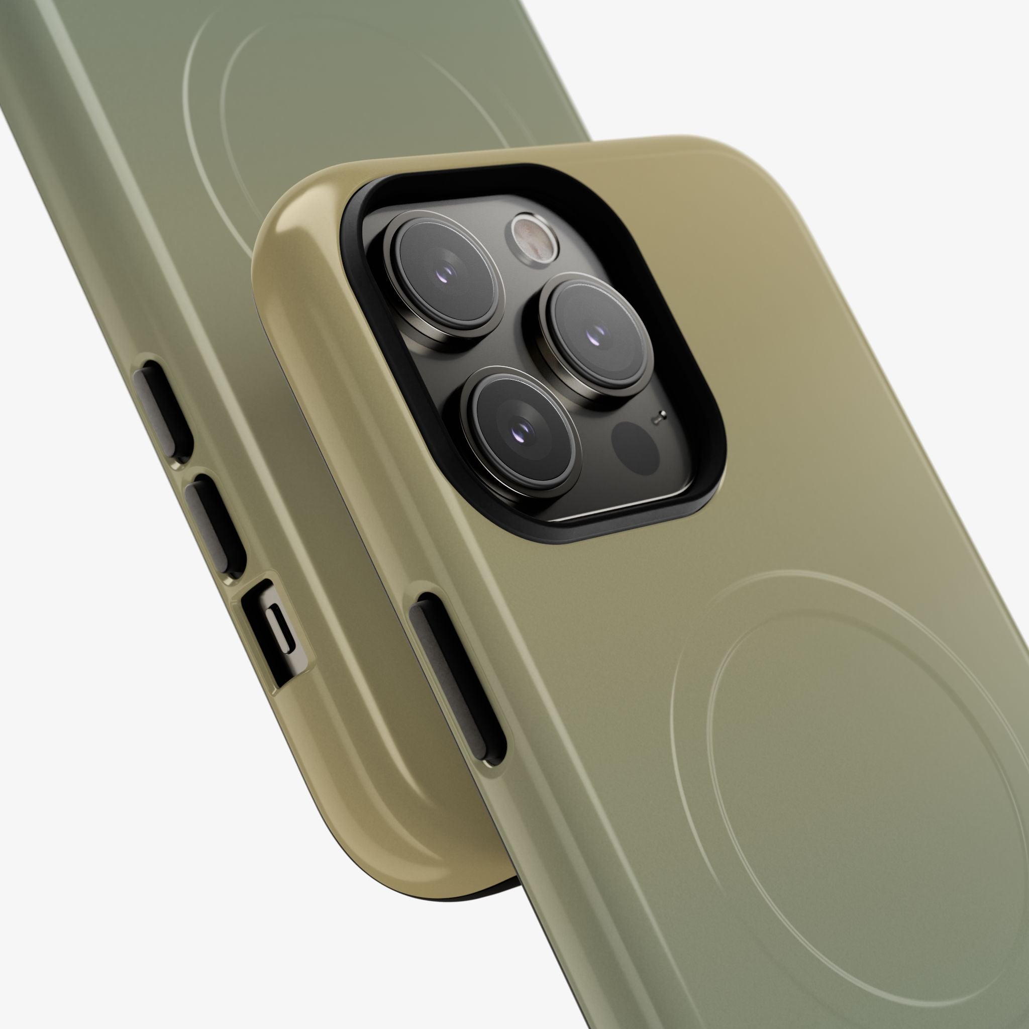 Ombré (Moss) Signature Series Phone Case with glossy green phone case finish and MagSafe camera cutout