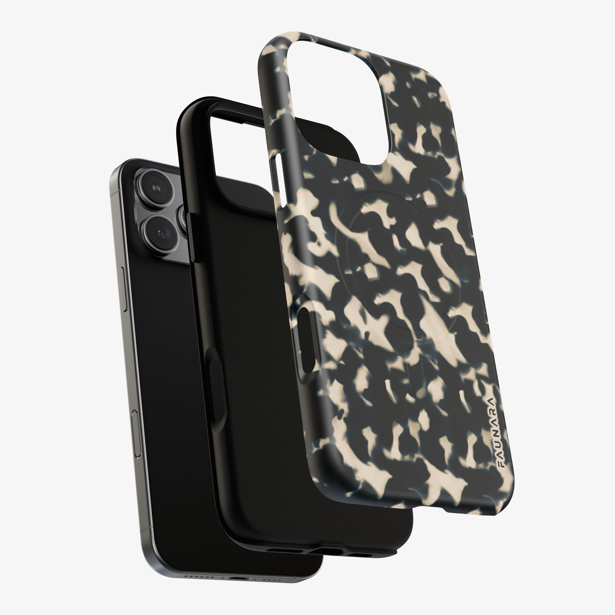 Tortoise Twist (Ivory) Signature Series phone case in ivory tortoise shell pattern with precise cutouts