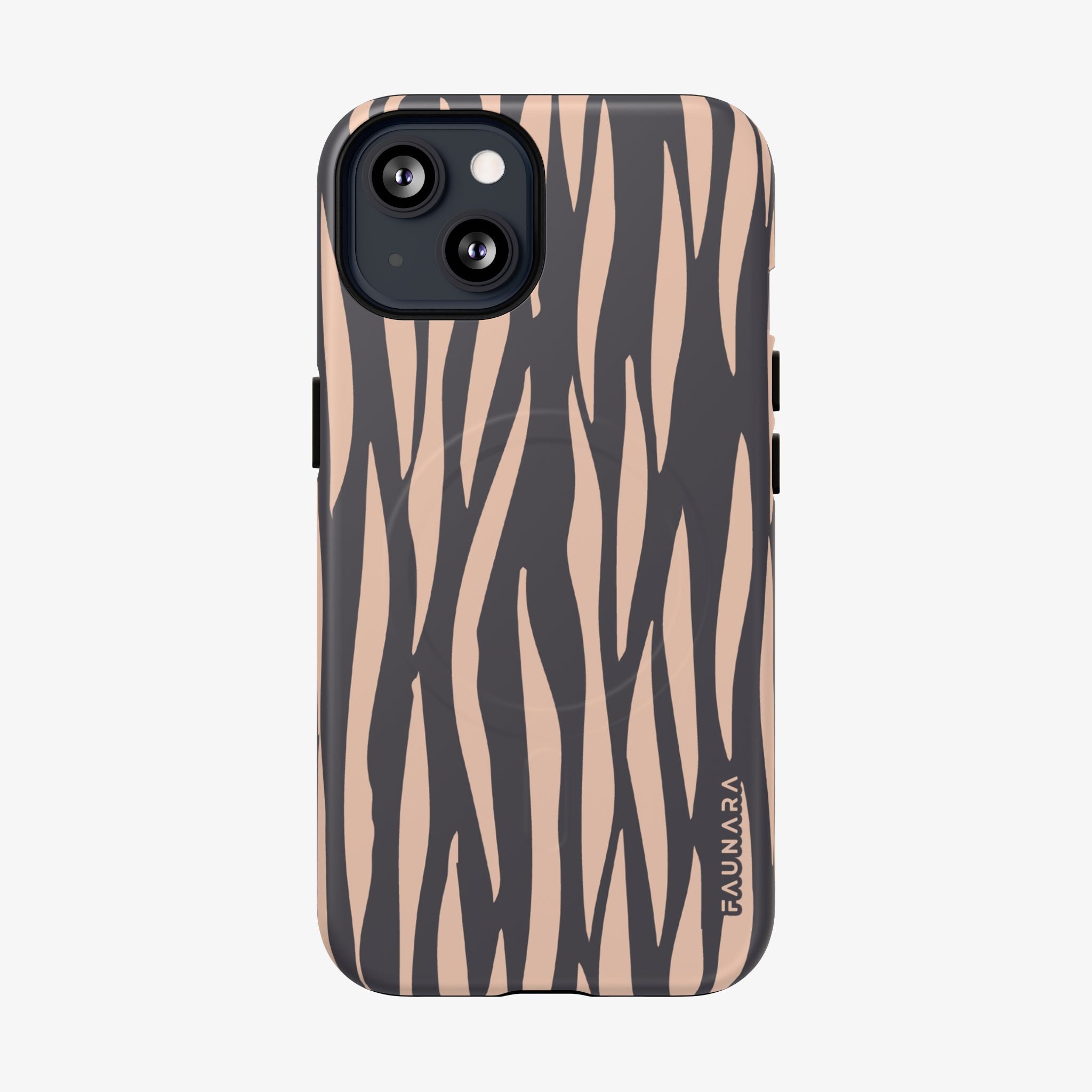 Phone case with a zebra stripes pattern