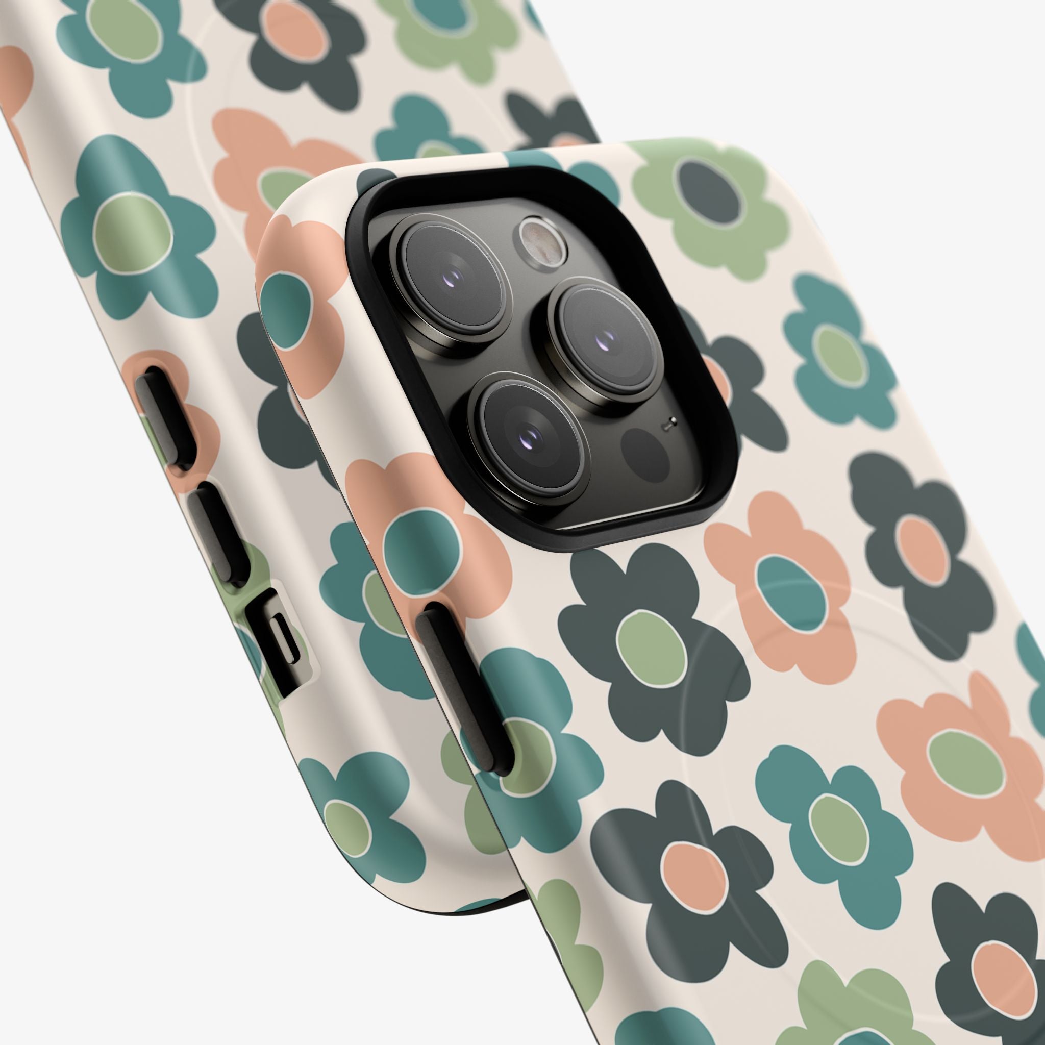 Groovy Garden | Signature Series Phone Case (MagSafe) glossy multicolor florals, with camera openings for phone case