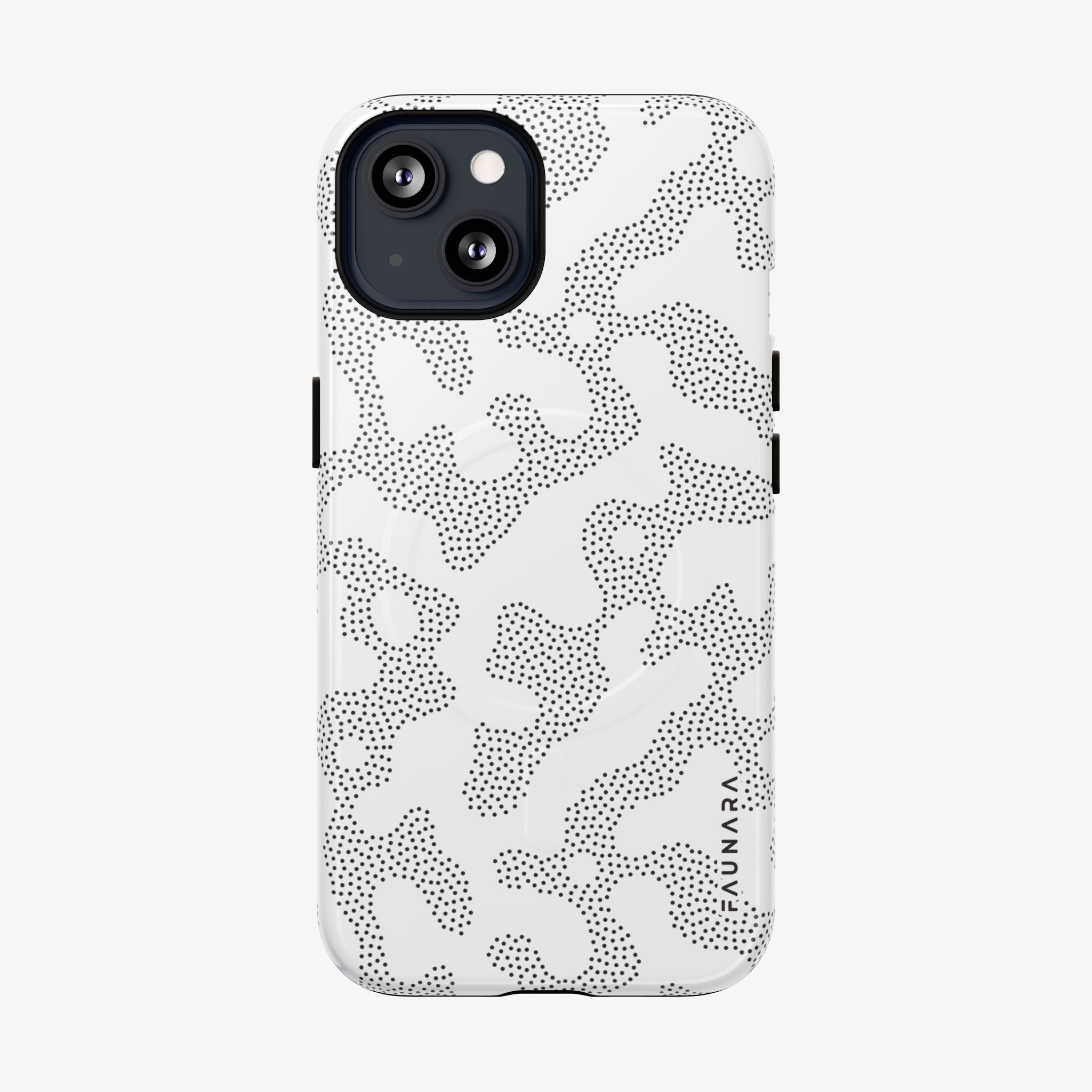 Stealth (Frost) | Signature Series Phone Case (MagSafe) minimalist dot map phone case with frosted finish.
