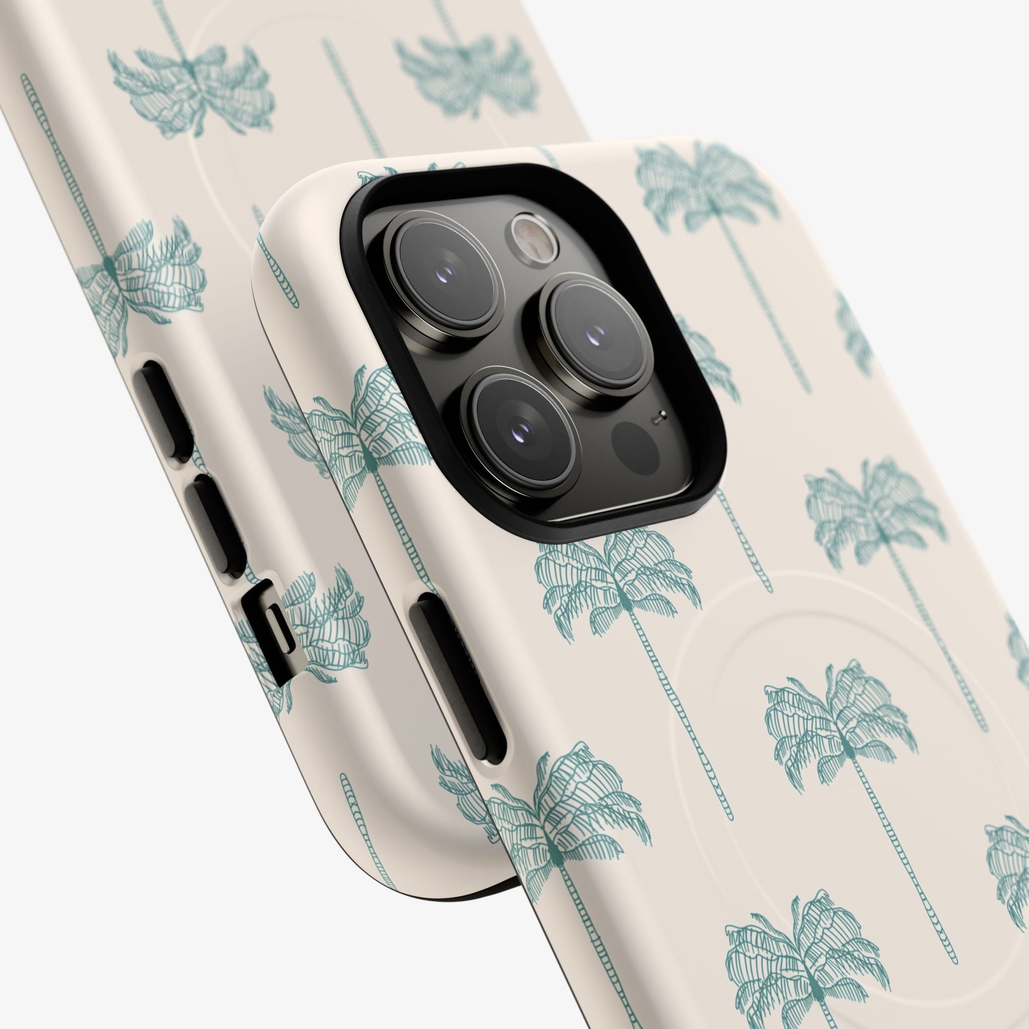 Getaway | Signature Series Phone Case (MagSafe) glossy blue coastal floral phone case with MagSafe cutout