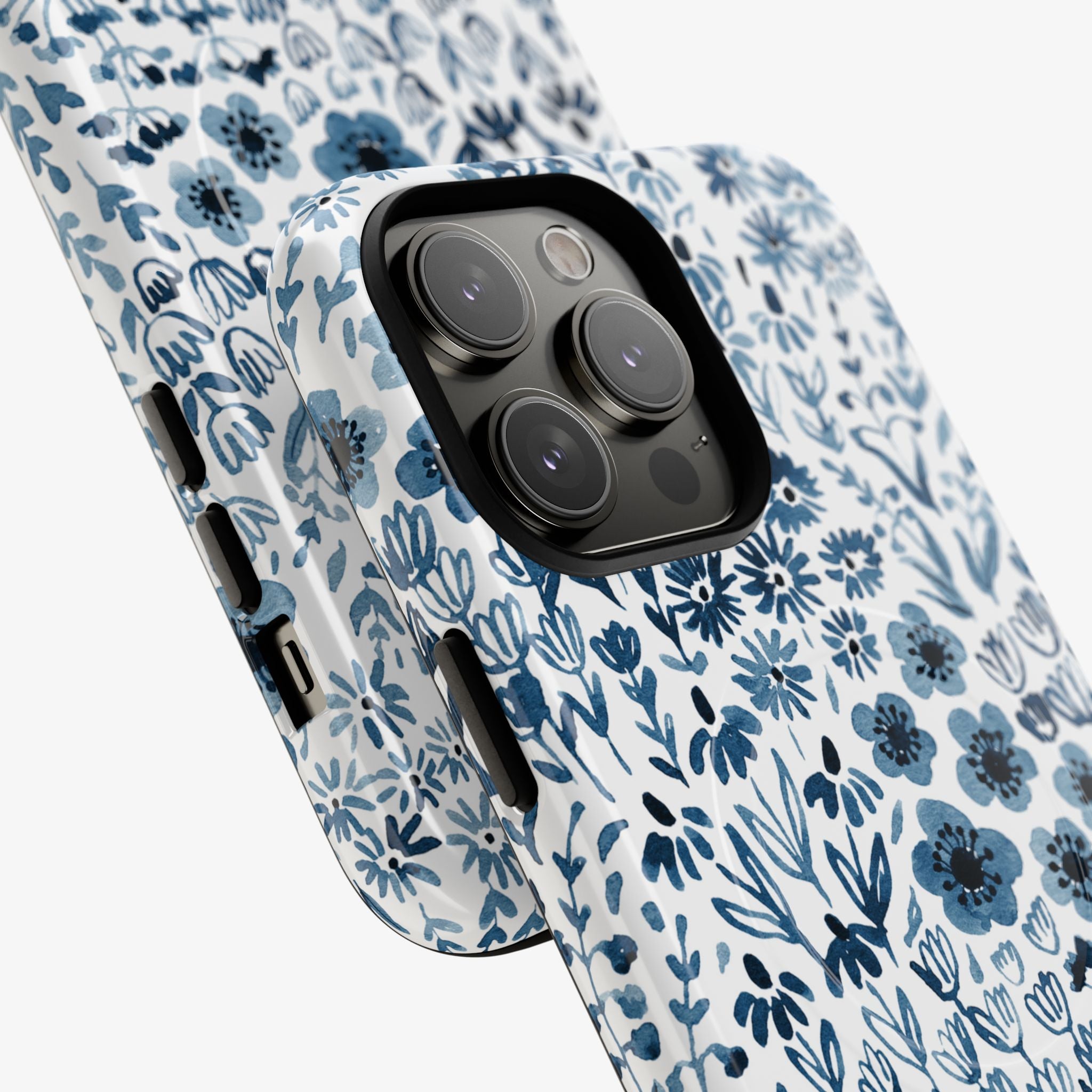 Bloomfield (Indigo) | Signature Series Phone Case (MagSafe) phone case indigo floral MagSafe glossy finish