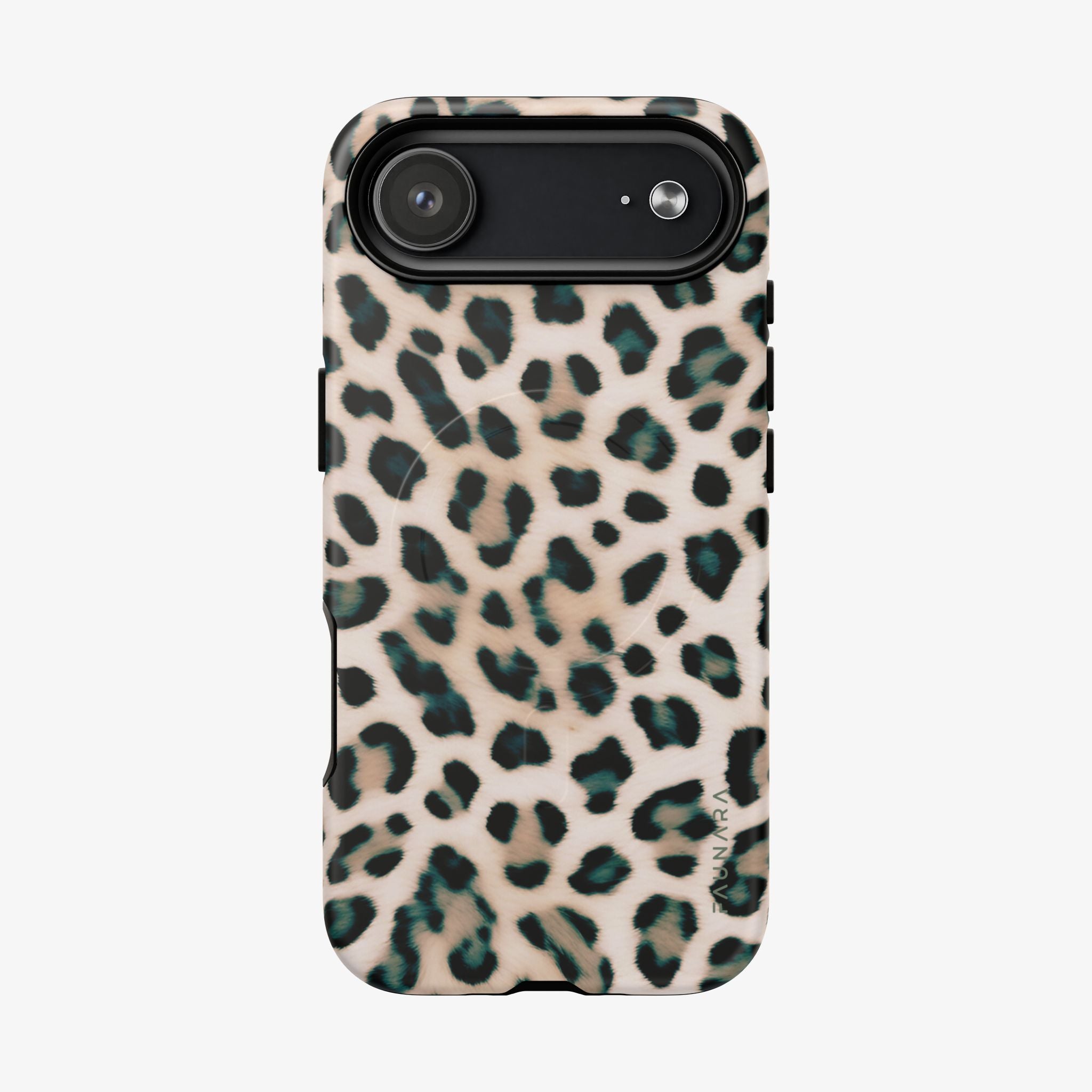 Safari (Dune) | Signature Series Phone Case (MagSafe) featuring a stylish leopard print pattern in neutral tones, offering protective quality and compatible with MagSafe accessories.