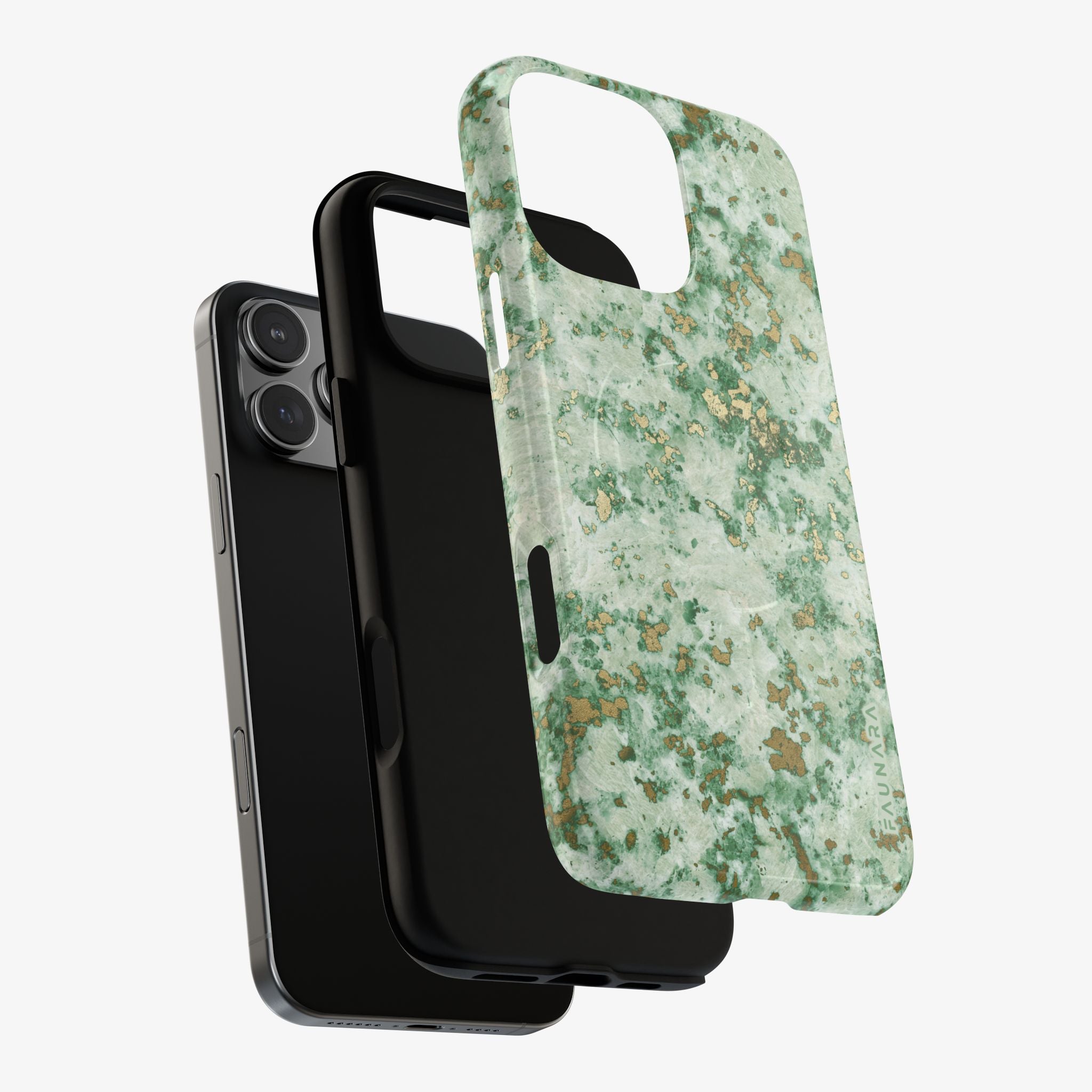 Emerald Ore | Signature Series Phone Case (MagSafe) glossy green marble stone phone case with MagSafe cutout