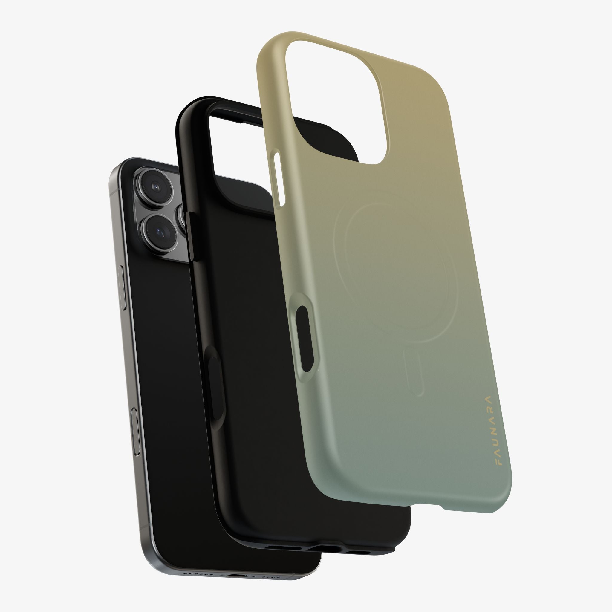 Ombré (Moss) Signature Series Phone Case (MagSafe) phone case in green ombre, glossy finish.