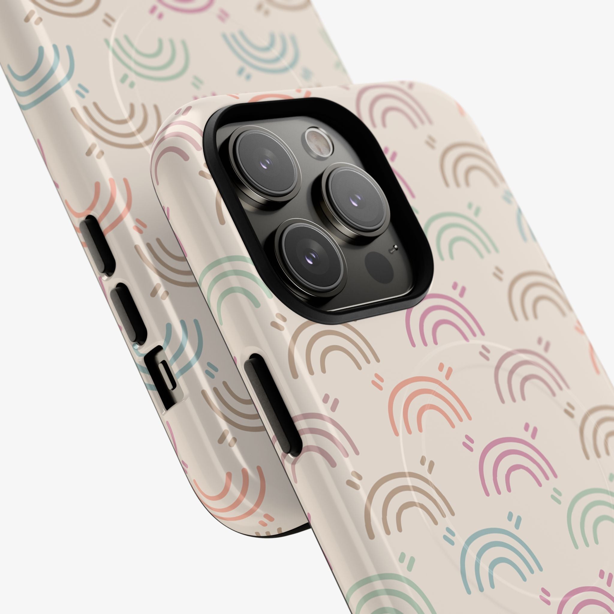 Rainbow Reverie | Signature Series Phone Case (MagSafe) features multicolor phone case with rainbow-arc pattern