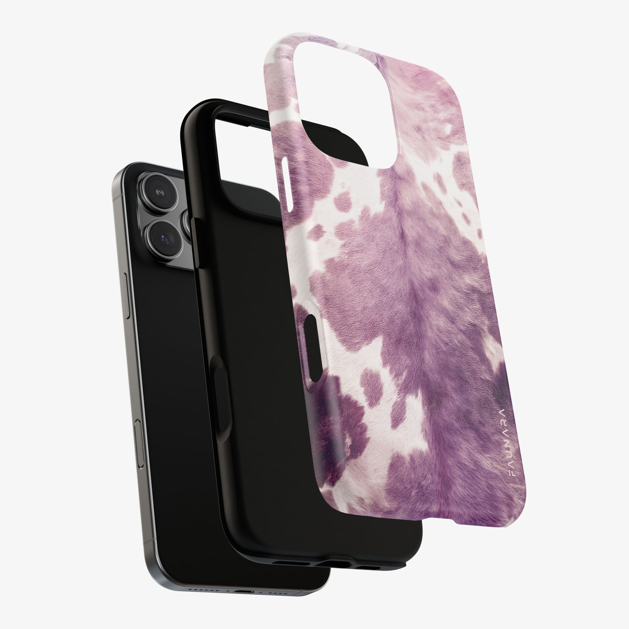Stylish Champagne Velvet (Rose) | Signature Series Phone Case (MagSafe) with a soft pink and purple velvety pattern designed for quality phone protection and easy MagSafe compatibility.