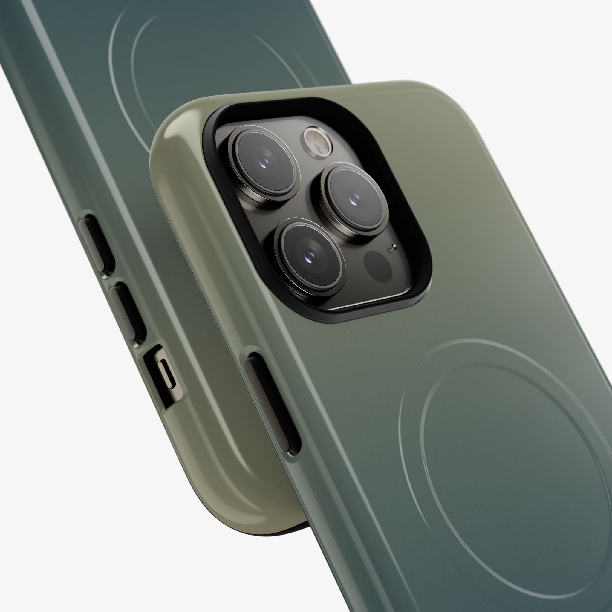 Ombré (Pine) | Signature Series Phone Case (MagSafe) glossy green gradient phone case with camera cutouts