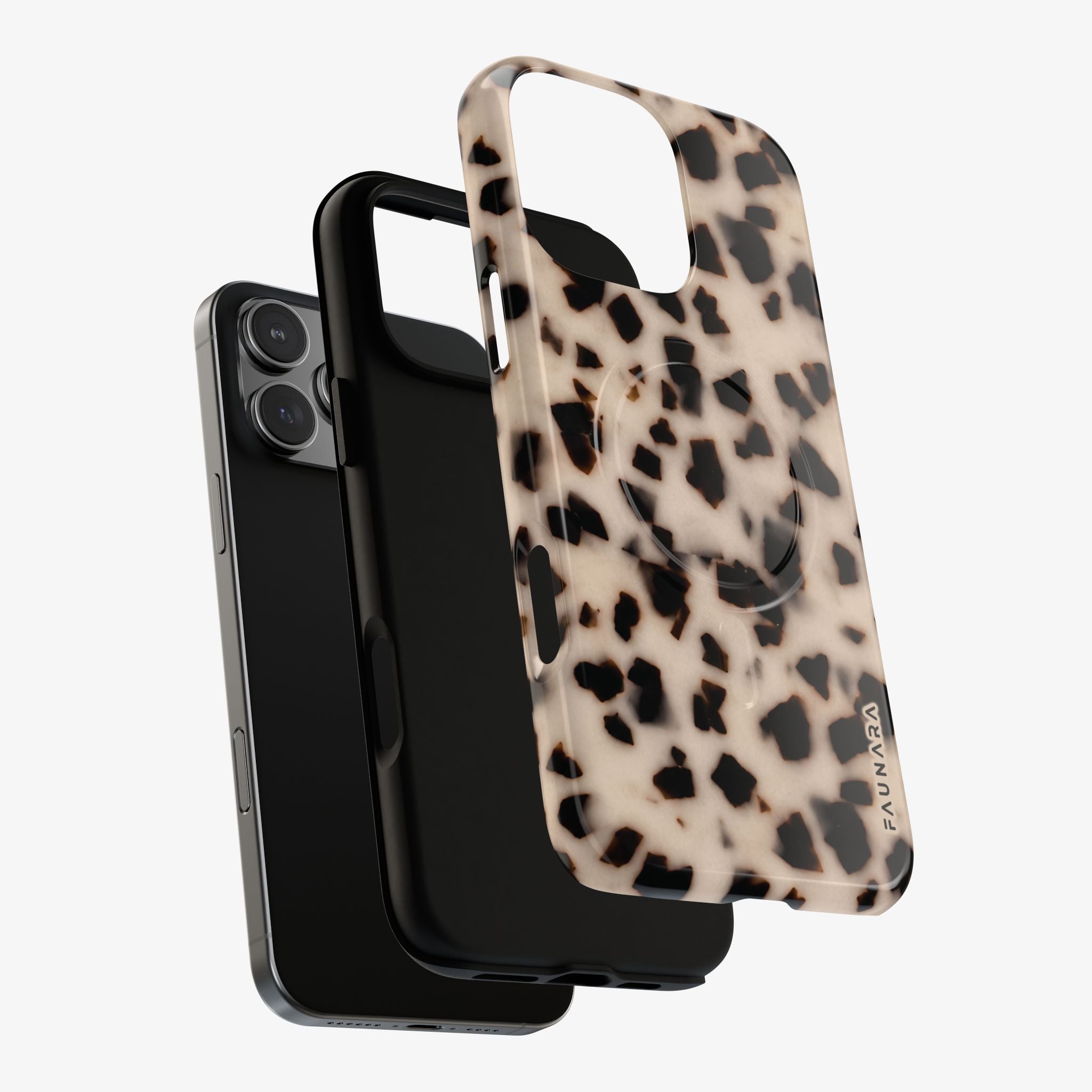 Bombshell | Signature Series Phone Case (MagSafe) warm neutral leopard animal print phone case with glossy MagSafe ring