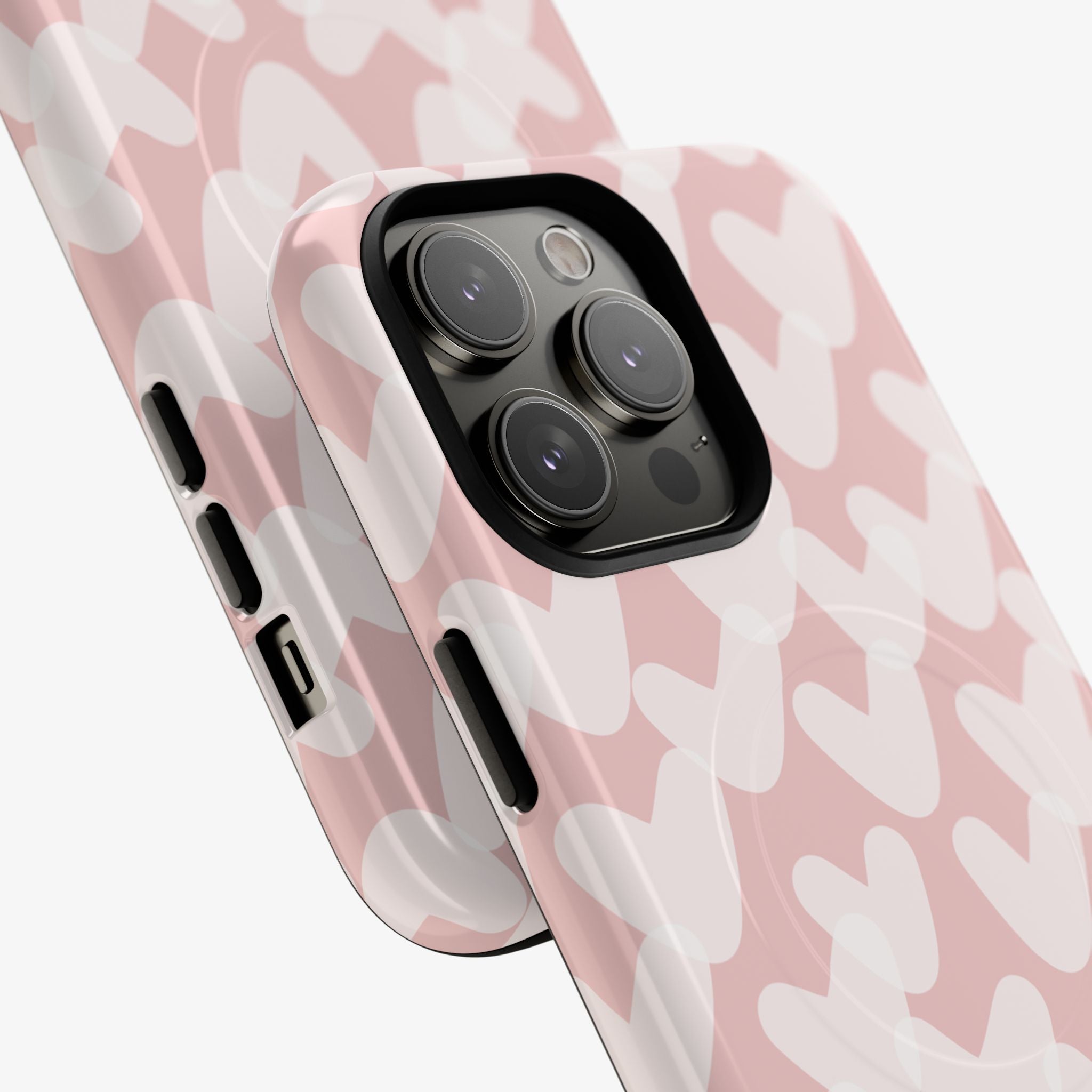 Love Cloud | Signature Series Phone Case (MagSafe) phone case in pink with a glossy finish—camera-cutout detail