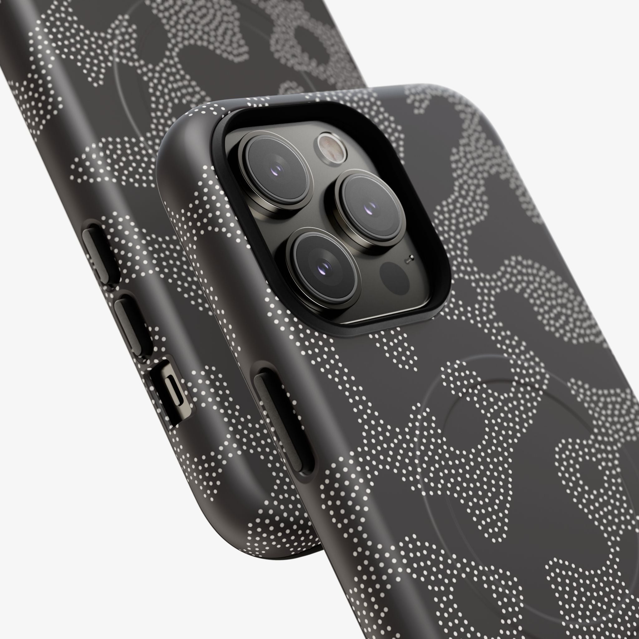 Stealth (Shadow) Signature Series Phone Case (MagSafe) black dotted design with phone case camera cutouts
