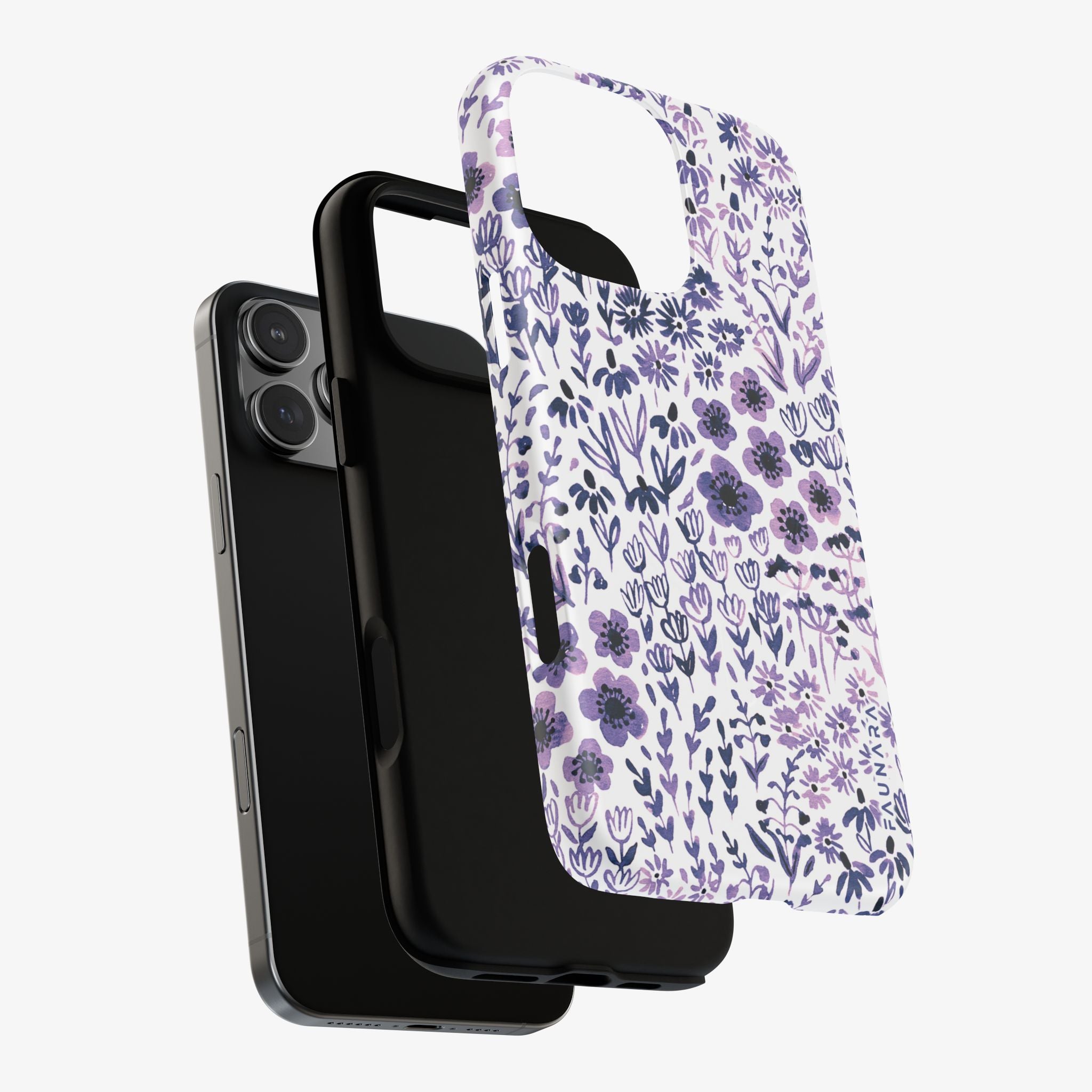 Bloomfield (Violet) Signature Series Phone Case (MagSafe) purple floral phone case with MagSafe cutout