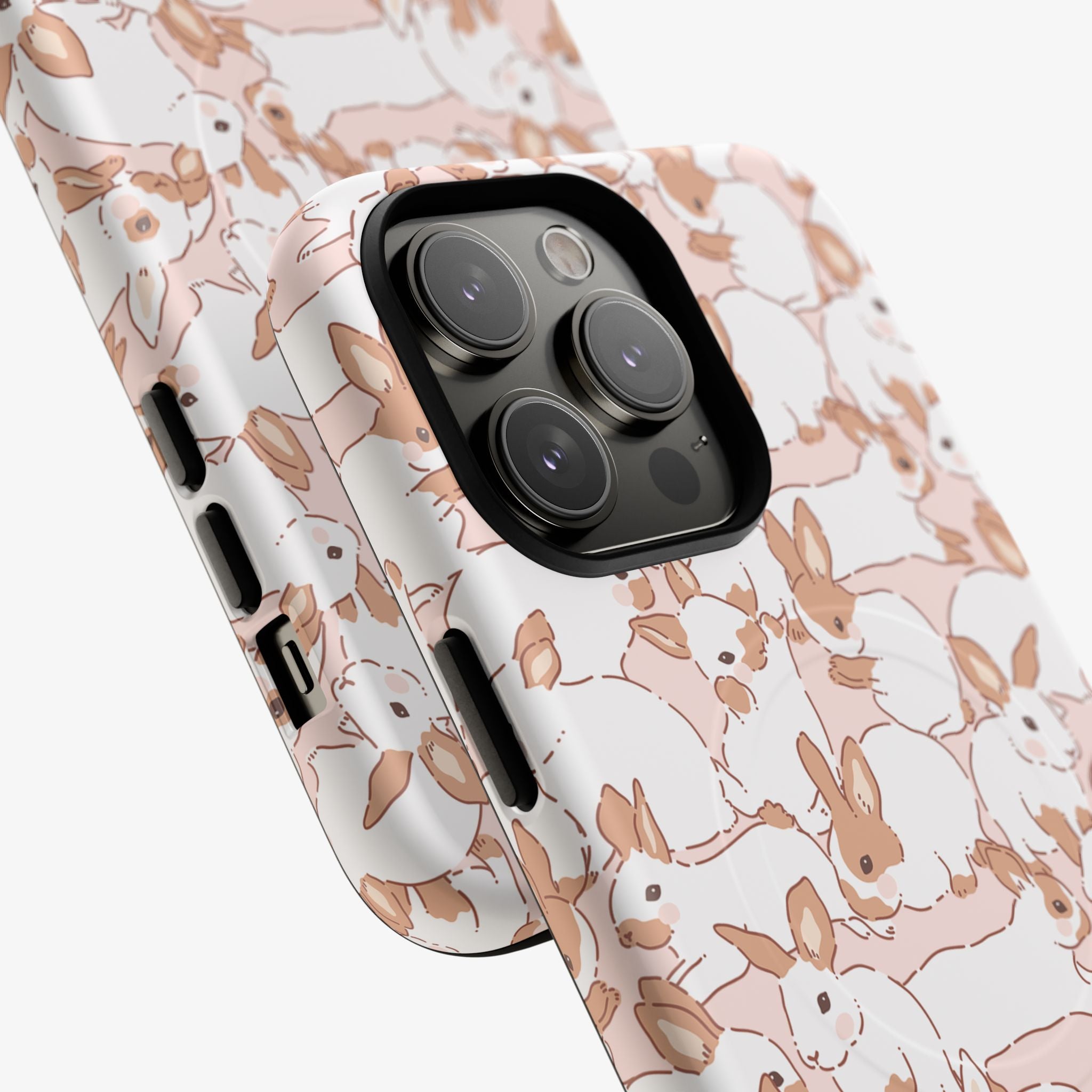 Hopscotch (Petal) Signature Series Phone Case (MagSafe) pink phone case with glossy animal print and camera cutouts