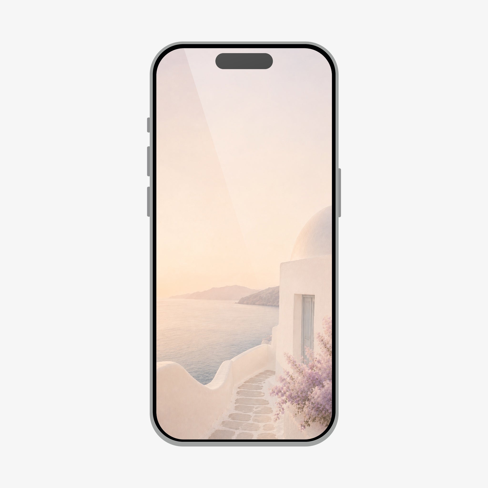 Santorini Glow | Phone Wallpaper